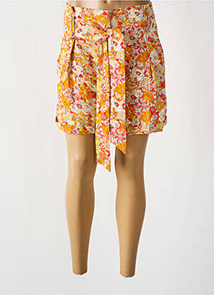 Short fermeture zippée sous rabat avec crochet jaune MOLLY BRACKEN femme