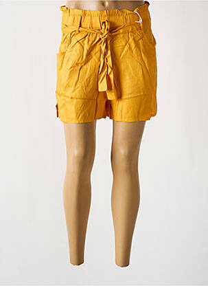 Short coupe droite jaune LOSAN femme