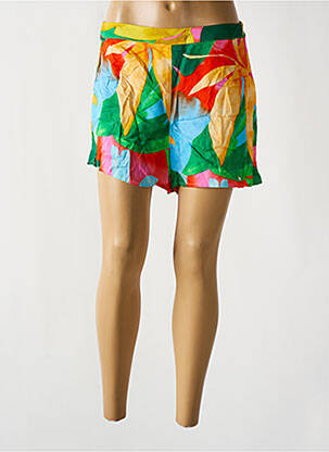 Short coupe droite vert LPB femme