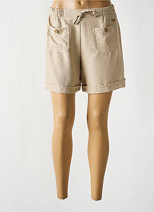 Short coupe droite beige DINA & DESS femme