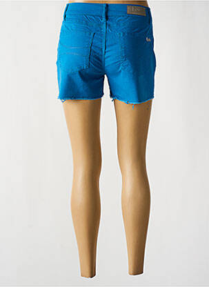 Short fermeture zippée sous rabat boutonné taille normale bleu LPB femme