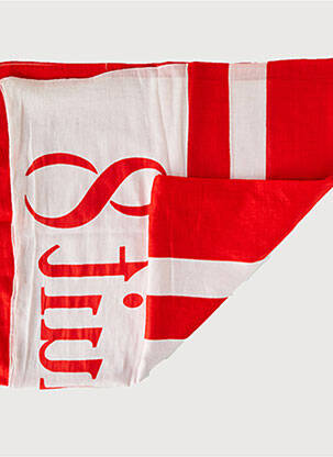 Foulard imprimé fantaisie rouge HUIT femme
