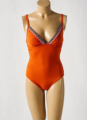 Maillot de bain 1 pièce orange OLYMPIA pour femme seconde vue