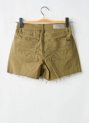 Short fermeture zippée sous rabat boutonné taille normale vert LPB femme