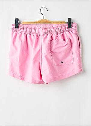 Short de bain effet matière satinée rose ATHENA homme