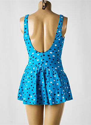 Maillot de bain 1 pièce imprimé fantaisie haut soutien-gorge moulé bleu SUNMARIN femme