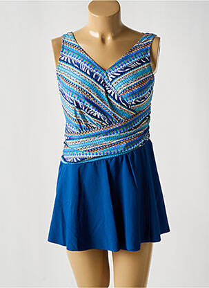 Tankini effet matière satinée bleu SUNMAN femme