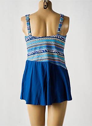 Tankini effet matière satinée bleu SUNMARIN femme