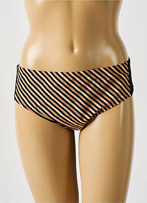Bas de maillot de bain effet matière satinée culotte orange ANITA femme