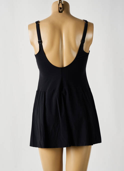Maillot de bain 1 pièce effet matière satinée haut soutien-gorge moulé noir ANITA femme
