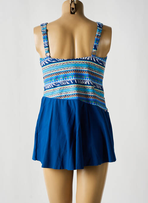 Tankini effet matière satinée bleu SUNMARIN femme