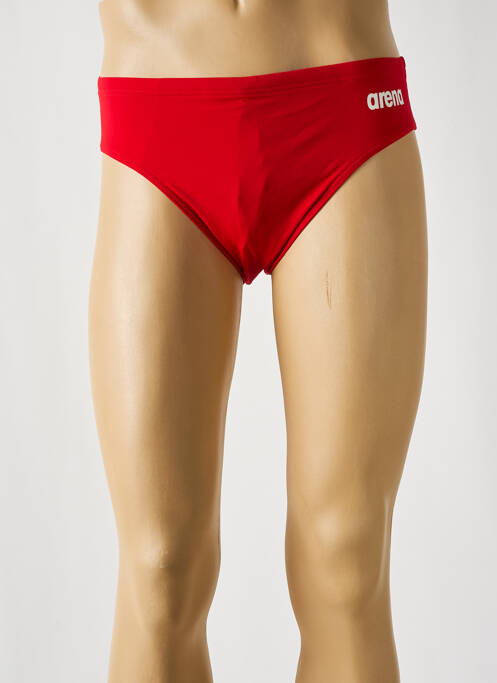 Slip de bain sérigraphie rouge ARENA homme