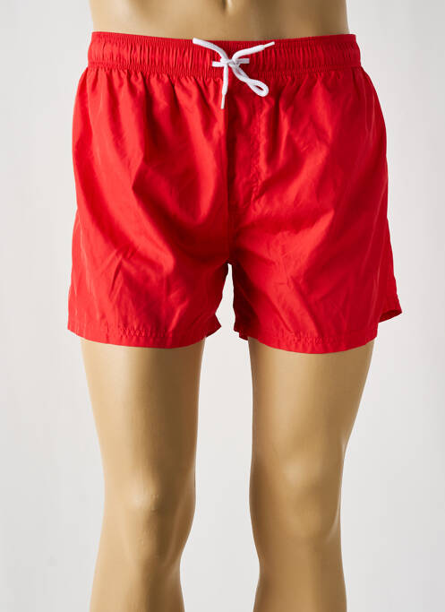 Short de bain rouge LONGBOARD pour homme