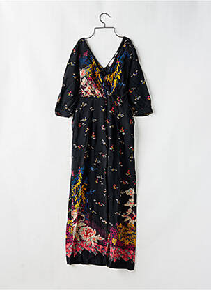 Combi-pantalon tissage crêpe manches 3/4 noir ANTHROPOLOGIE femme