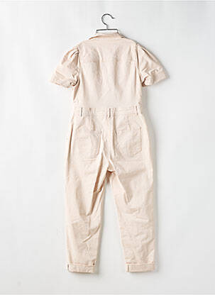 Combi-pantalon fermeture boutonnée sur le devant manches courtes beige BODEN femme