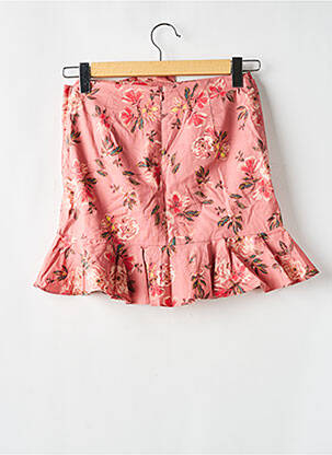 Jupe courte taille haute rose LOVERS + FRIENDS femme