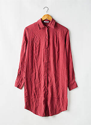 Robe courte coupe fluide manches longues rouge CACHAREL femme