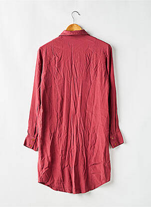 Robe courte coupe fluide manches longues rouge CACHAREL femme