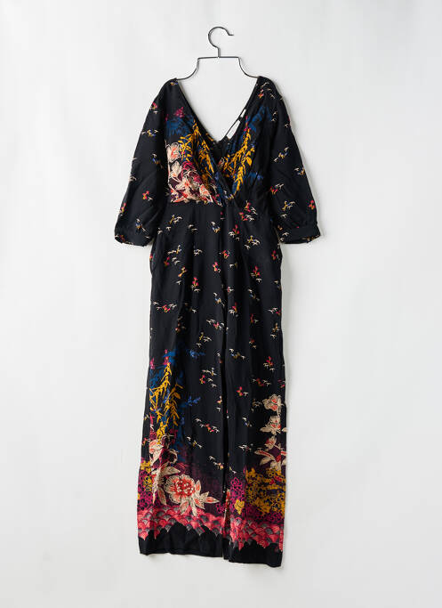 Combi-pantalon tissage crêpe manches 3/4 noir ANTHROPOLOGIE femme