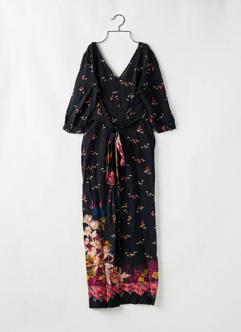 Combi-pantalon tissage crêpe manches 3/4 noir ANTHROPOLOGIE femme
