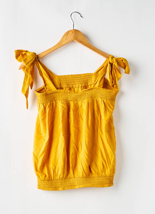 Top col carré fines bretelles jaune PIMKIE femme