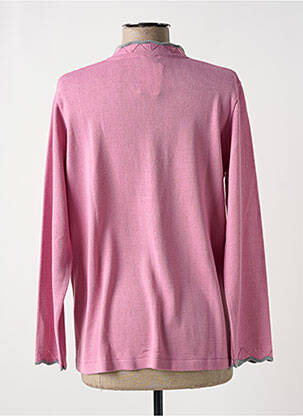Gilet manches longues stretch rose ELEANE femme