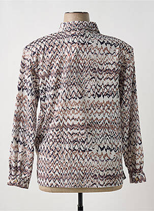 Chemisier coupe cintrée manches longues beige PLURIELLES femme