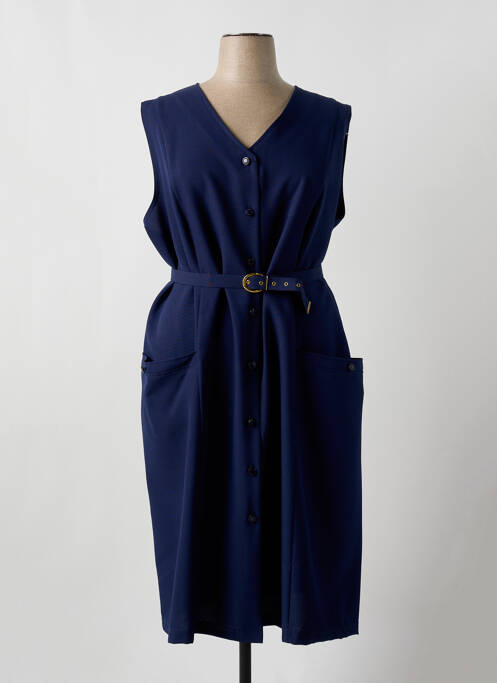 Robe mi-longue bleu VALMODE pour femme