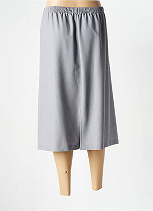 Jupe mi-longue coupe droite gris GRIFFON femme