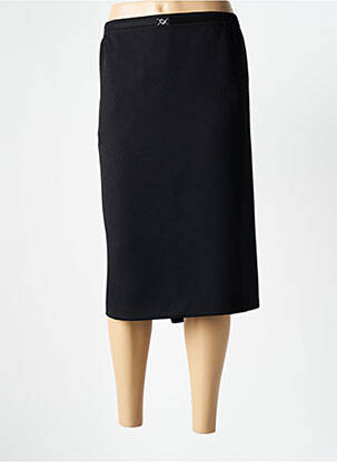 Jupe mi-longue coupe droite noir BRANDTEX femme