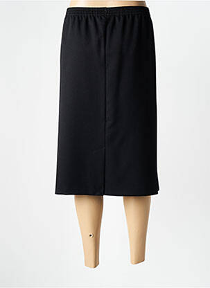 Jupe mi-longue coupe droite noir BRANDTEX femme