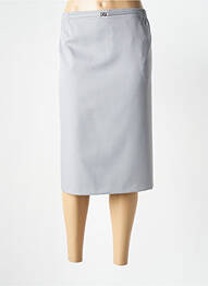 Jupe mi-longue coupe droite gris BRANDTEX femme