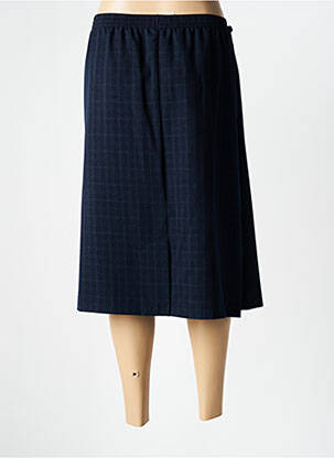 Jupe mi-longue coupe droite bleu BRANDTEX femme