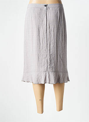 Jupe mi-longue coupe évasée gris TELMAIL femme