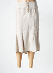 Jupe mi-longue beige FRANCE RIVOIRE pour femme seconde vue