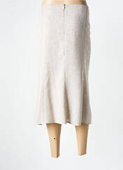 Jupe mi-longue beige FRANCE RIVOIRE pour femme seconde vue