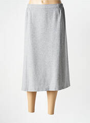 Jupe mi-longue gris GEVANA pour femme seconde vue