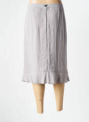 Jupe mi-longue gris TELMAIL pour femme seconde vue
