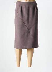 Jupe mi-longue marron GEVANA pour femme seconde vue
