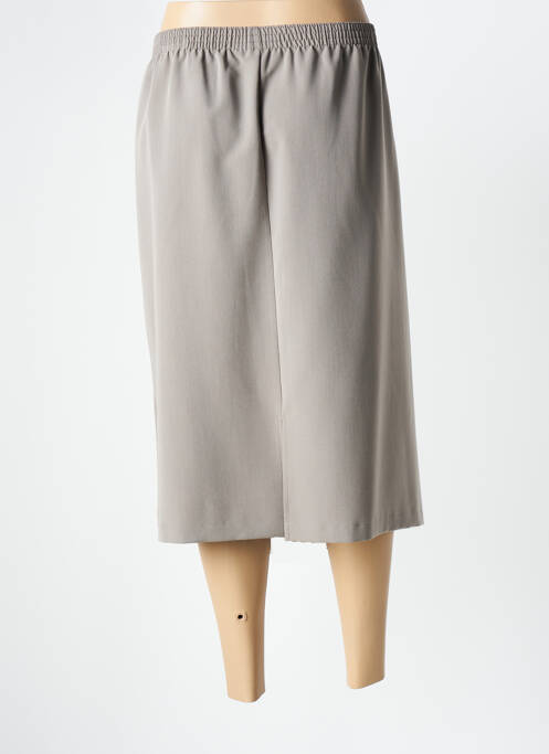 Jupe mi-longue coupe droite gris GRIFFON femme