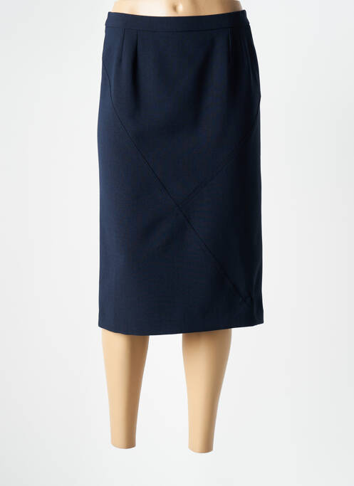 Jupe mi-longue bleu GEVANA pour femme