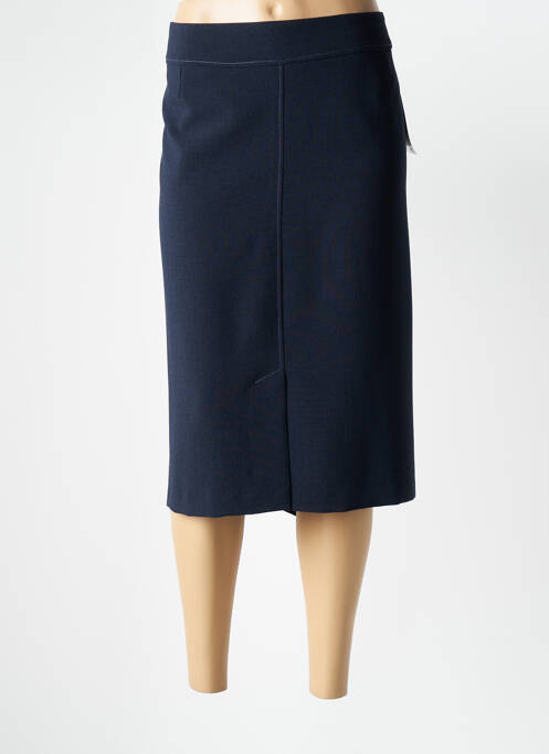 Jupe mi-longue bleu GUY DUBOUIS pour femme