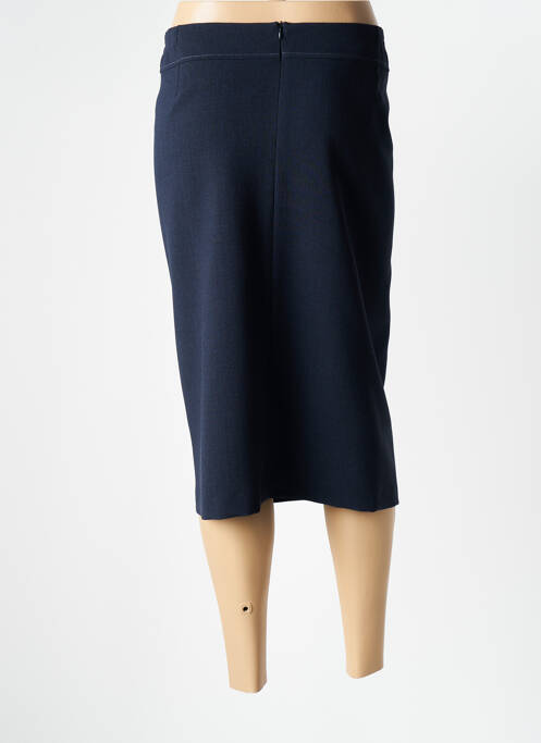 Jupe mi-longue bleu GUY DUBOUIS femme