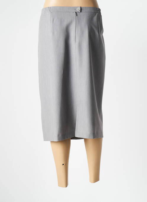 Jupe mi-longue gris GRIFFON femme