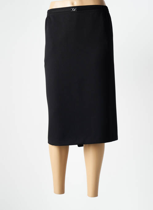 Jupe mi-longue noir BRANDTEX pour femme