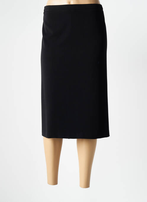 Jupe mi-longue noir GUY DUBOUIS pour femme