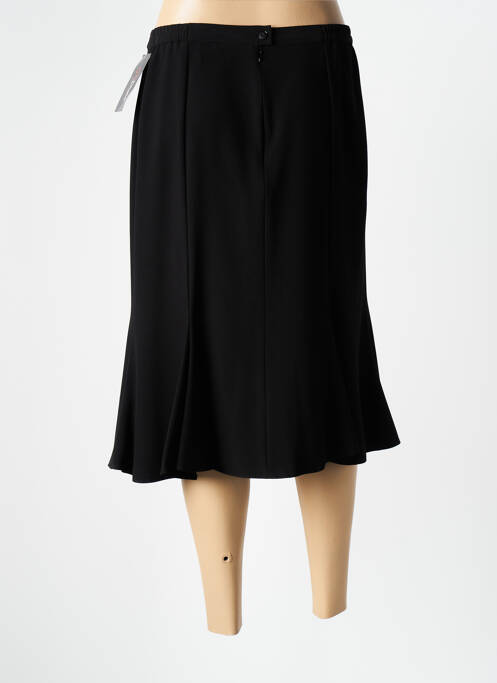 Jupe mi-longue noir GUY DUBOUIS femme
