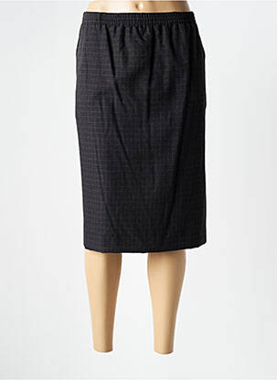 Jupe mi-longue coupe droite gris BRANDTEX femme