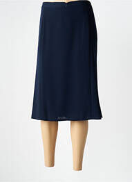 Jupe mi-longue taille haute bleu PLURIELLES femme