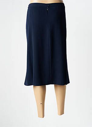Jupe mi-longue taille haute bleu PLURIELLES femme